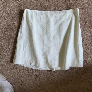 Abercrombie & Fitch White Linen Skirt